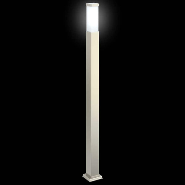 Edelstahl Pollerleuchten 3er Set, 110cm
