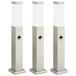 Pollerleuchten mit Sensor, 3er Set