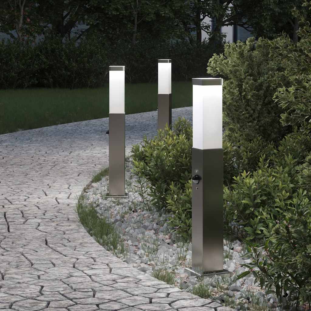 Pollerleuchten mit Sensor, 3er Set