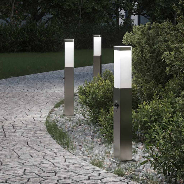 Pollerleuchten mit Sensor, 3er Set