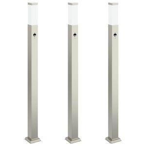 Pollerleuchten mit Sensor, 3er Set