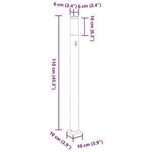Pollerleuchten mit Sensor, 3er Set