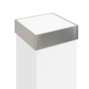Edelstahl Pollerleuchten mit Steckdose, 3er Set