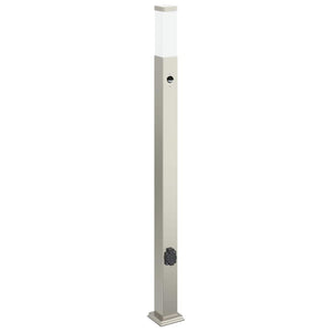 Pollerleuchten mit Sensor & Steckdose, 3er Set