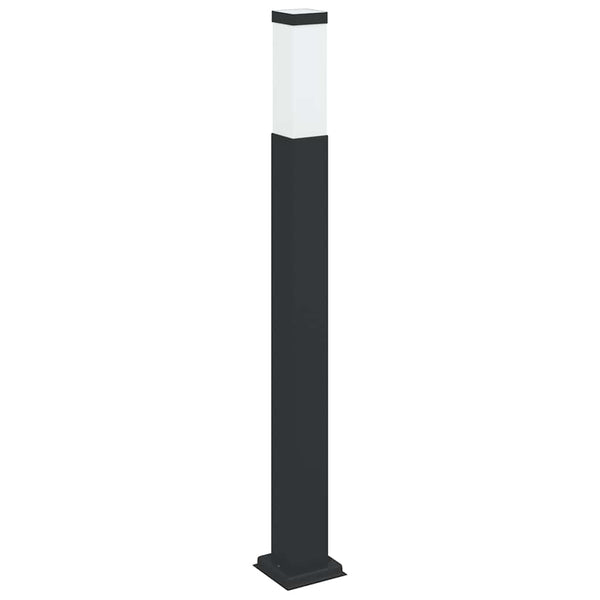 Schwarze Pollerleuchte 80cm IP44