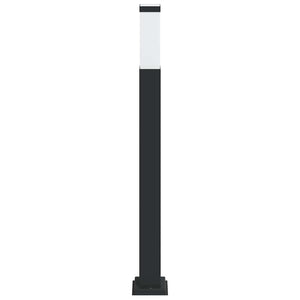 Schwarze Pollerleuchte 80cm IP44