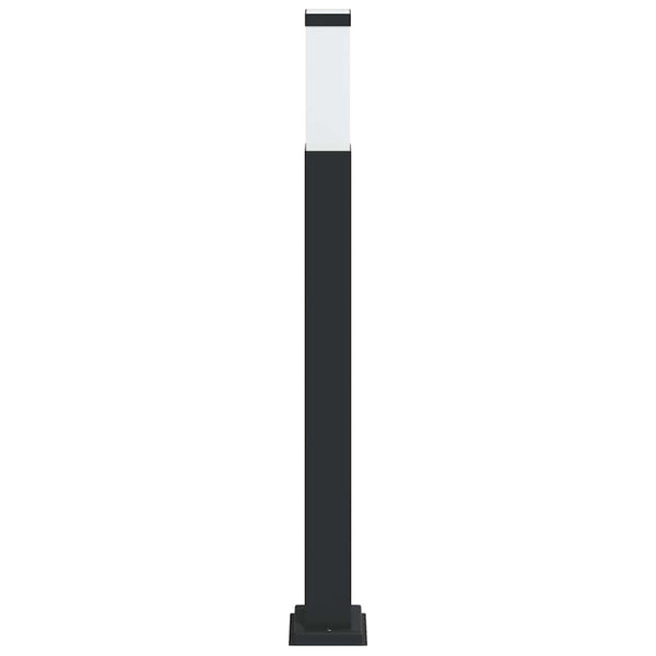 Schwarze Pollerleuchte 80cm IP44