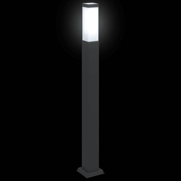 Schwarze Pollerleuchte 80cm IP44