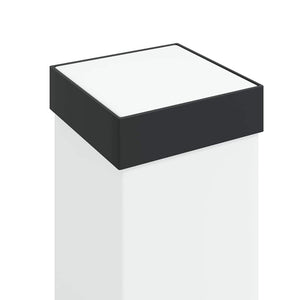 Schwarze Pollerleuchte 80cm IP44