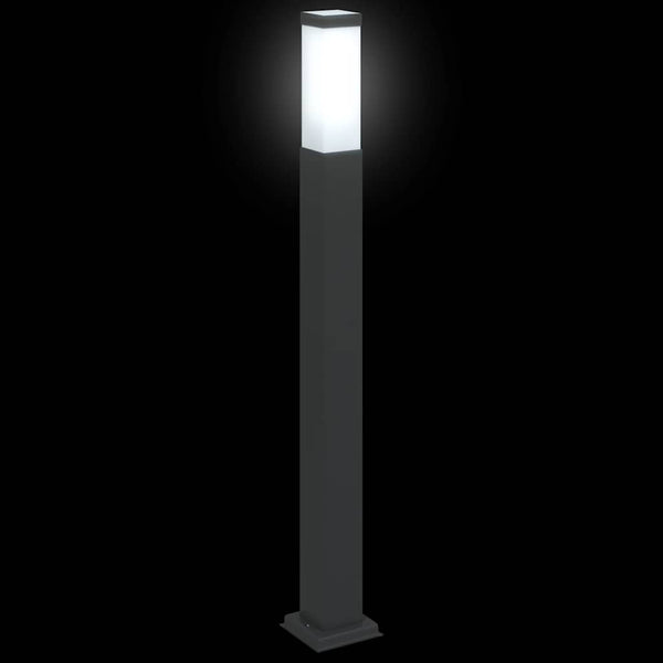 Pollerleuchten 3er Set Schwarz 80cm IP44