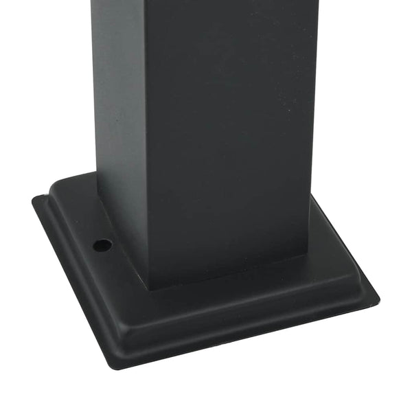 Schwarze Pollerleuchte 110 cm IP44