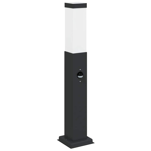 Pollerleuchte mit Sensor Schwarz 50cm IP44