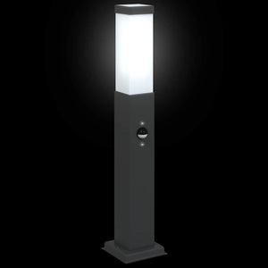 Pollerleuchte mit Sensor Schwarz 50cm IP44