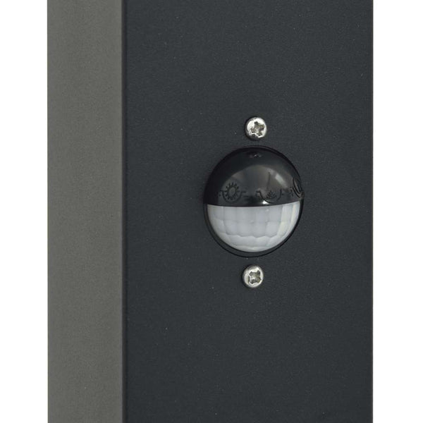 Pollerleuchte mit Sensor Schwarz 50cm IP44