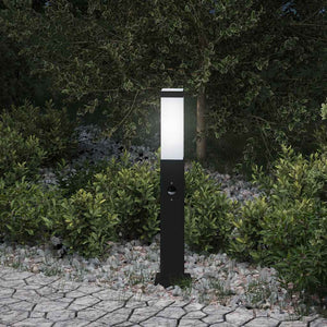 Pollerleuchte mit Sensor Schwarz 50cm IP44