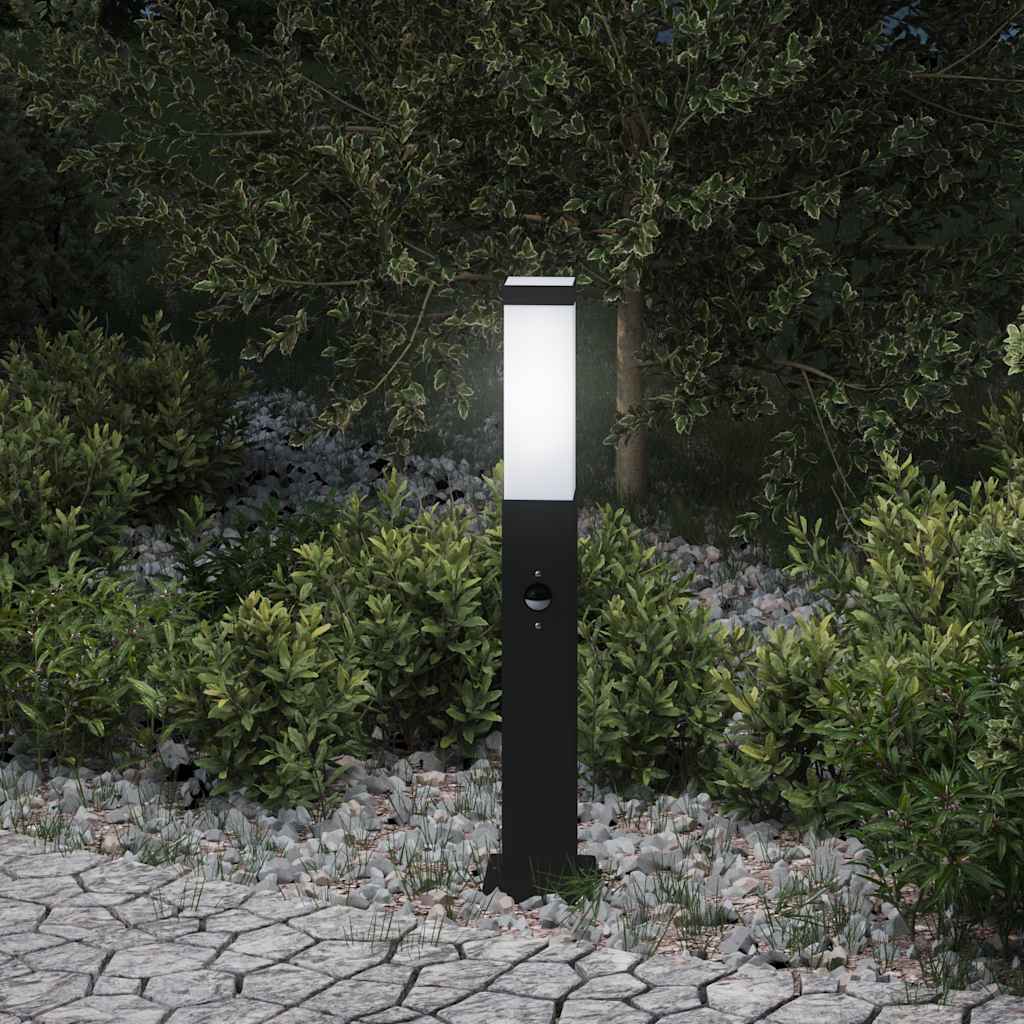 Pollerleuchte mit Sensor Schwarz 50cm IP44