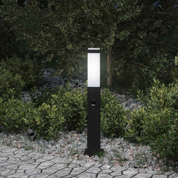 Pollerleuchte mit Sensor Schwarz 50cm IP44