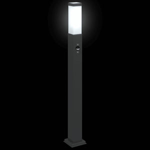 Pollerleuchte mit Sensor, 80cm, Schwarz, IP44