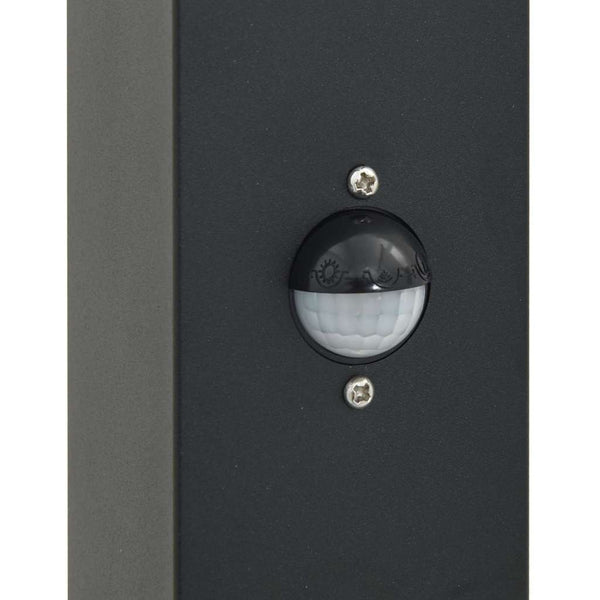 Pollerleuchte mit Sensor, 80cm, Schwarz, IP44