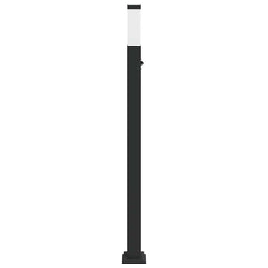 vidaXL Borne lumineuse avec capteur 110 cm Noir IP44