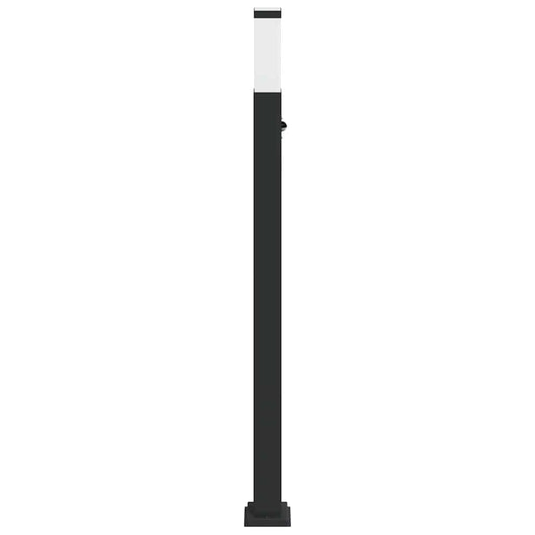 vidaXL Borne lumineuse avec capteur 110 cm Noir IP44