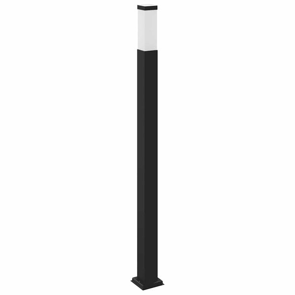 vidaXL Borne lumineuse avec capteur 110 cm Noir IP44