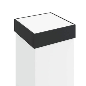 vidaXL Borne lumineuse avec capteur 110 cm Noir IP44