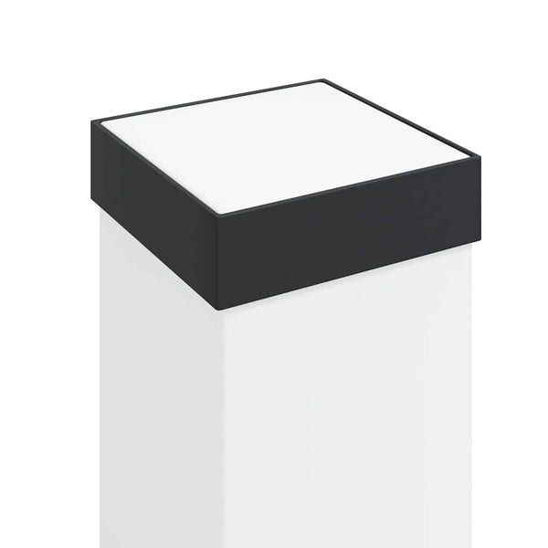 vidaXL Borne lumineuse avec capteur 110 cm Noir IP44