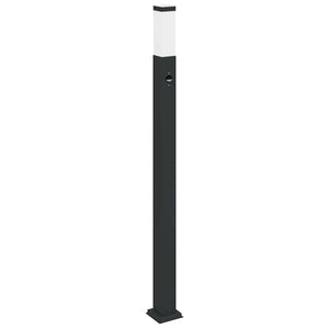 Pollerleuchten mit Sensor, 3er Set, 110cm, Schwarz