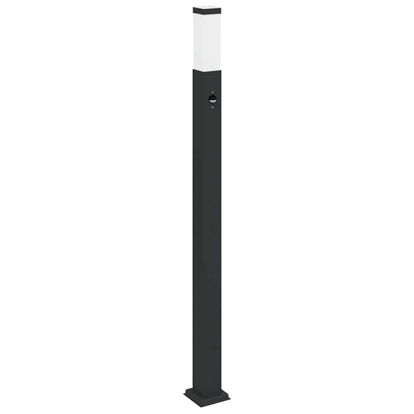 Pollerleuchten mit Sensor, 3er Set, 110cm, Schwarz