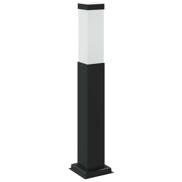 Pollerleuchte Schwarz mit Steckdose 50cm IP44