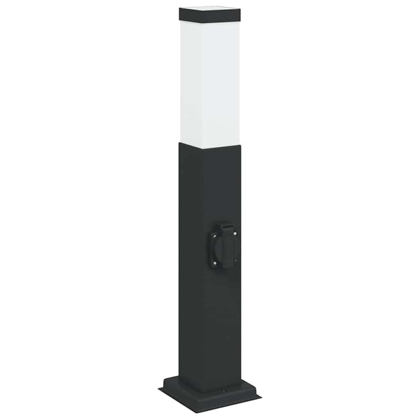 Pollerleuchten mit Steckdose, 3er Set