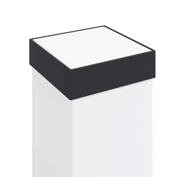 Pollerleuchte mit Steckdose, 110cm, Schwarz
