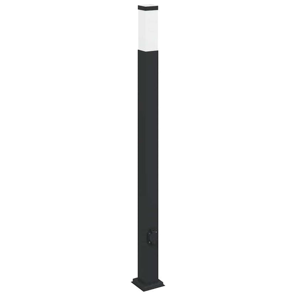 Pollerleuchten mit Steckdose, 3er Set