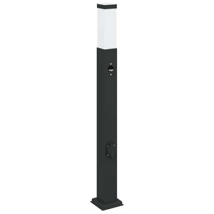 Pollerleuchten mit Sensor & Steckdose, 3er Set