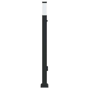 Pollerleuchte mit Sensor & Steckdose, 110cm, Schwarz