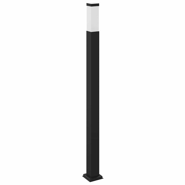 Pollerleuchte mit Sensor & Steckdose, 110cm, Schwarz
