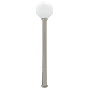 Edelstahl Pollerleuchte mit Steckdose 120cm