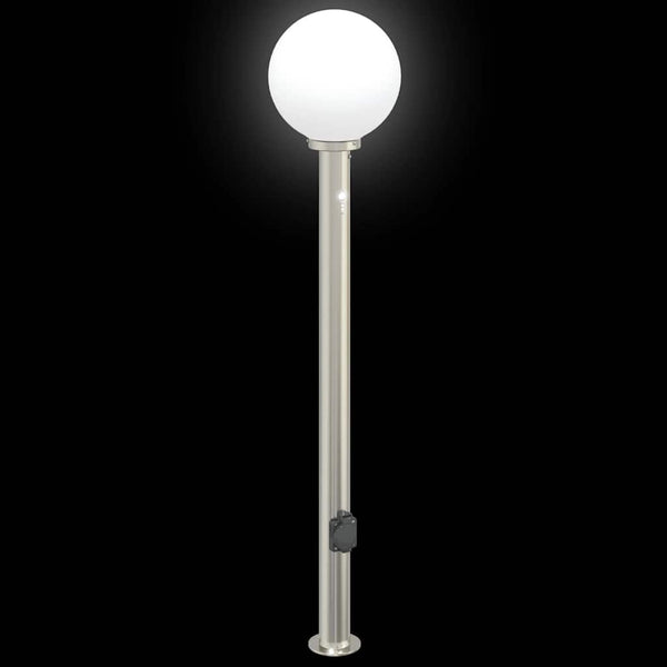 Pollerleuchten mit Sensor & Steckdose, 3er Set