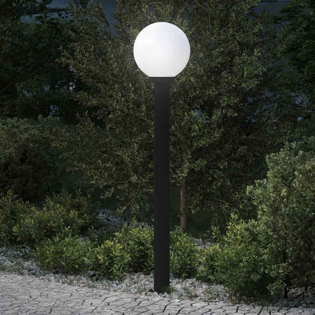 Schwarze Pollerleuchte 120cm IP44