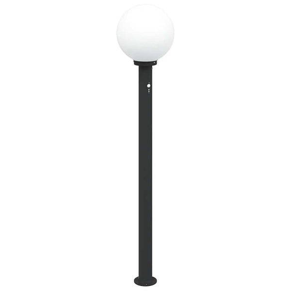 Pollerleuchten mit Sensor, 3er Set, 120cm, Schwarz