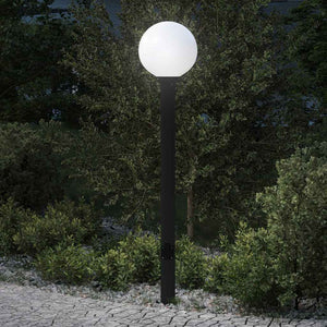 Pollerleuchte mit Steckdose, 120cm, Schwarz