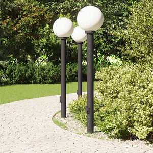 Pollerleuchten mit Steckdose, 120cm, 3er Set