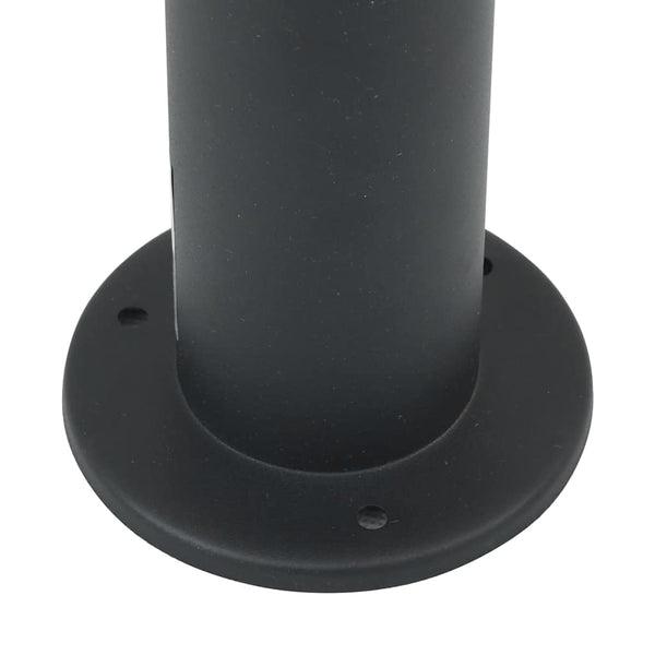 Pollerleuchte mit Sensor & Steckdose, 80cm, Schwarz