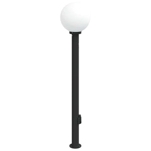Pollerleuchte mit Sensor & Steckdose, 120cm, Schwarz