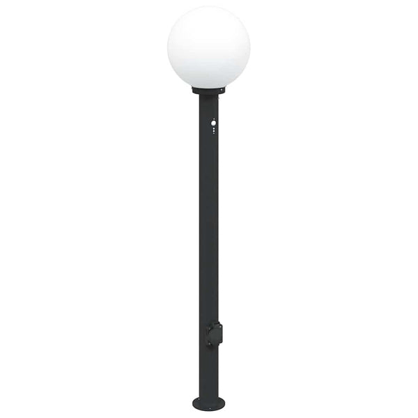Pollerleuchten mit Sensor & Steckdose, 3er Set