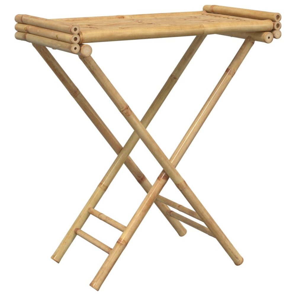 Klappbarer Tabletttisch aus Bambus