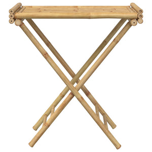 Klappbarer Tabletttisch aus Bambus