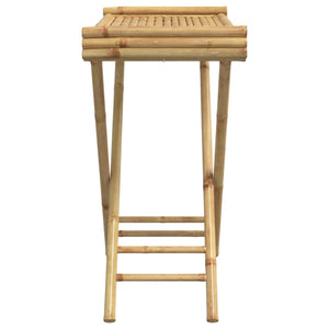Klappbarer Tabletttisch aus Bambus