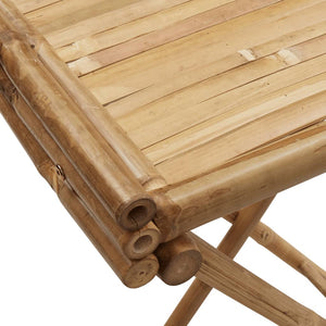 Klappbarer Tabletttisch aus Bambus